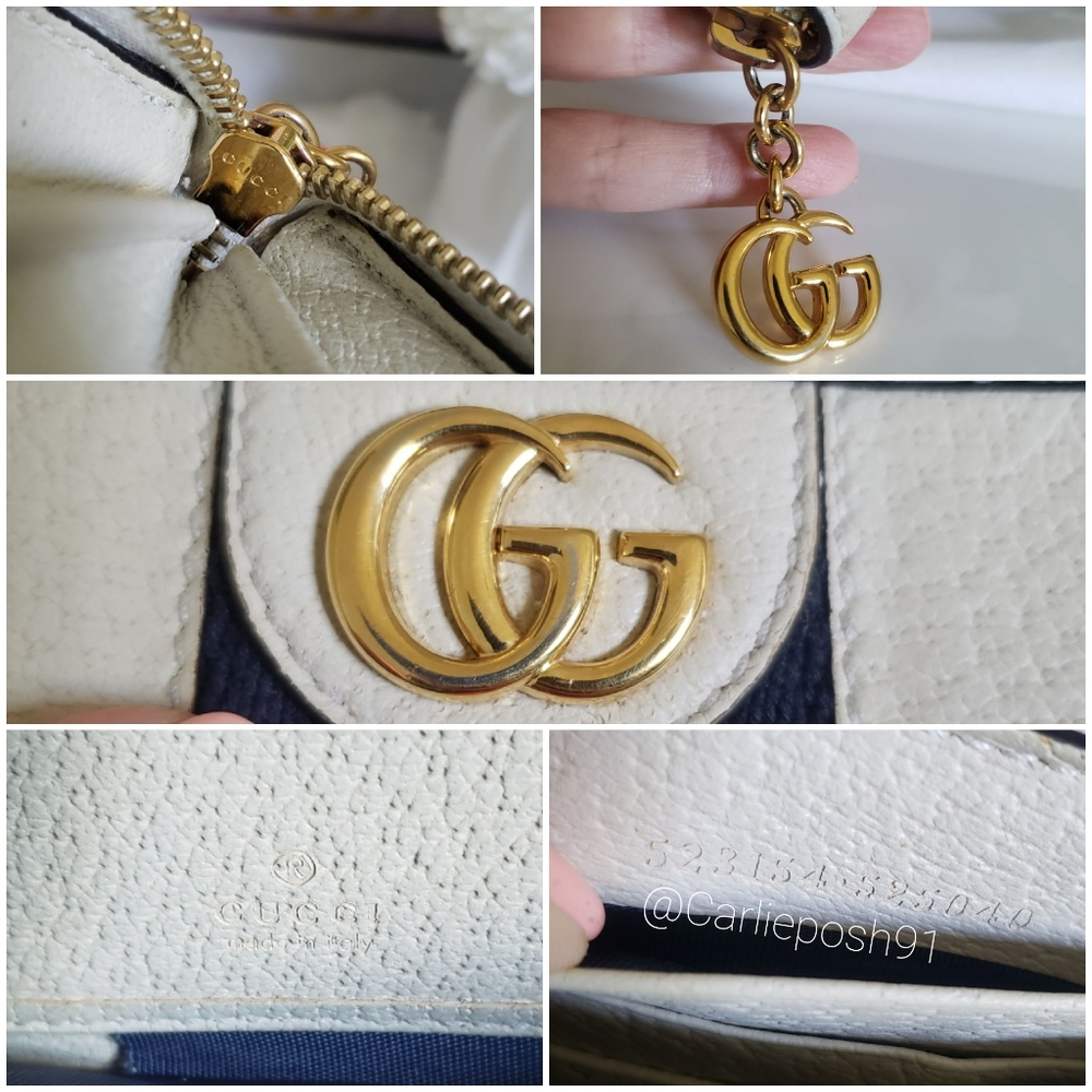 **SOLD** Authentic Pre-owned Gucci Ophidia Web Accent Zip Wallet - Picture 13 of 14